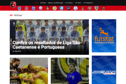 Desenvolvimento de site Liga Paulista de Futsal